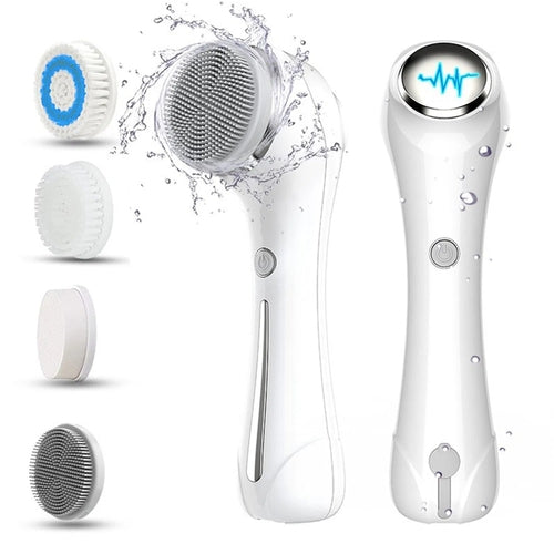 Gesichtsbürste, Bürste zum Peeling, IPX7 wasserdicht 3 in 1